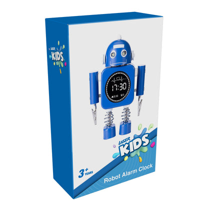 Laser Kids Robot Alarm Clock - Blue V1031-ALC-KROBOT-BL