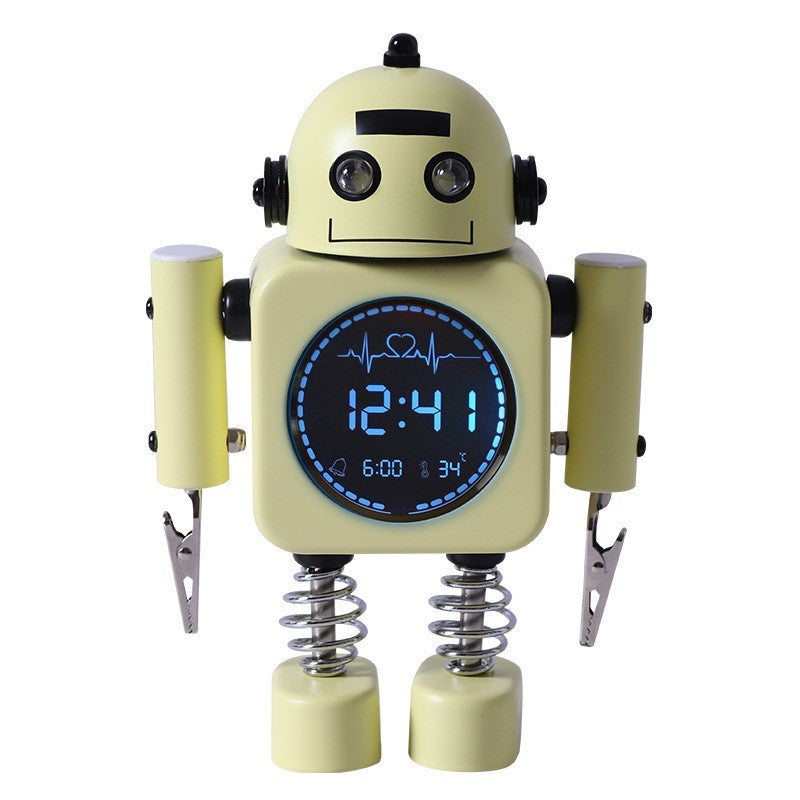 Laser Kids Robot Alarm Clock - Yellow V1031-ALC-KROBOT-YL
