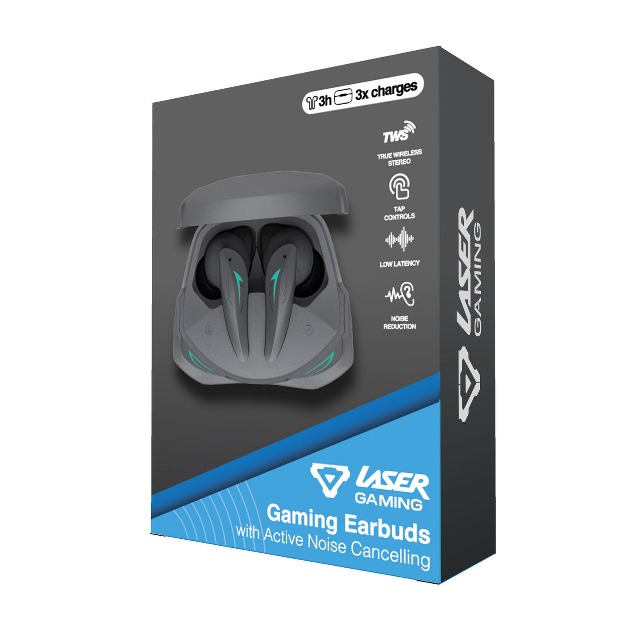Laser Wireless Gaming ANC Earphones Black V1031-AO-AB950TWS