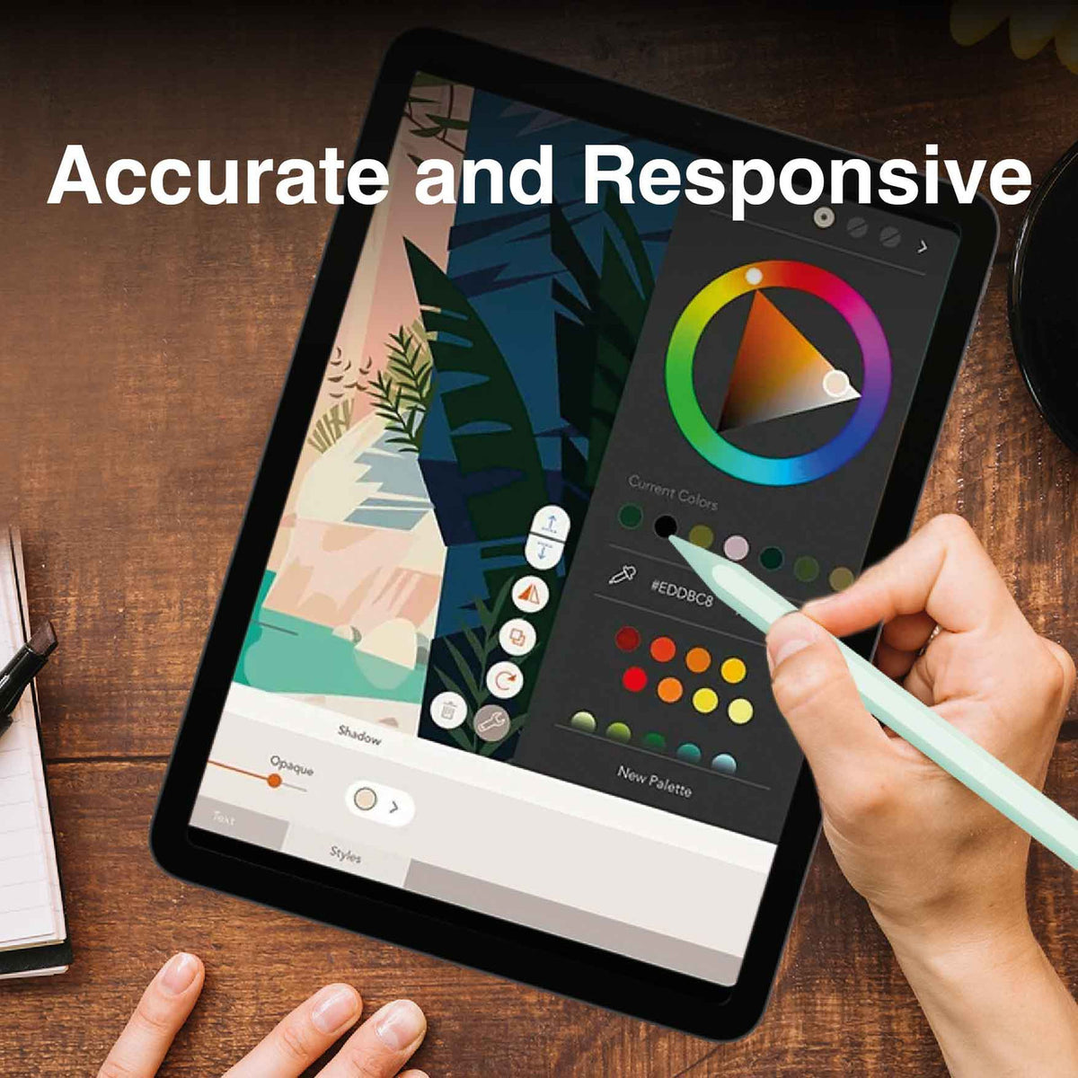 Laser Active Stylus Pen for iPad - Green V1031-AO-ACPEN20GN-651