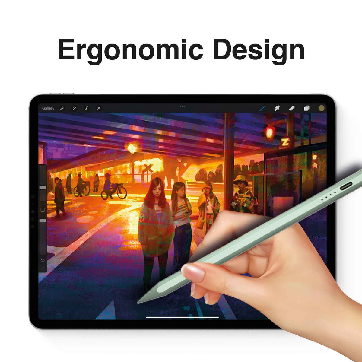 Laser Active Stylus Pen for iPad - Green V1031-AO-ACPEN20GN-651
