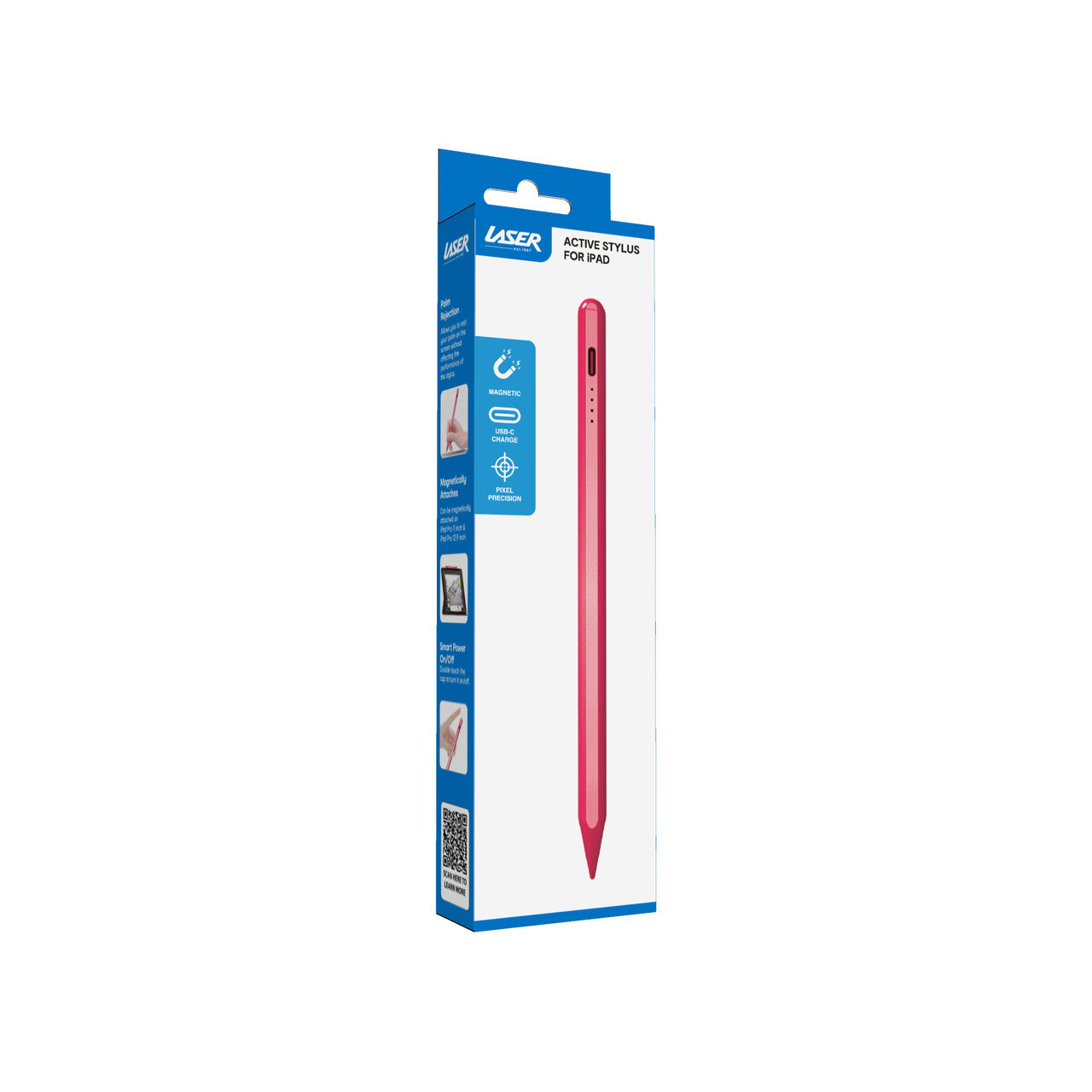 Laser Active Stylus Pen for iPad - Pink V1031-AO-ACPEN20PK-644