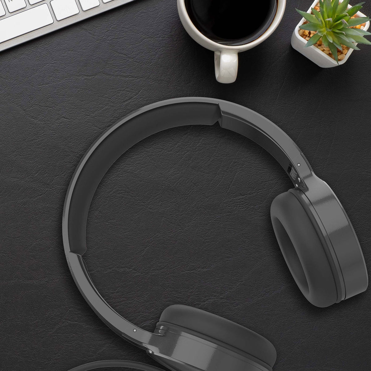 Laser Wired Headphones with 40mm Drivers Black V1031-AO-HEAD22-BLK