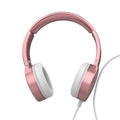 Laser Wired Headphones with 40mm Drivers Rose Gold V1031-AO-HEAD22-ROS