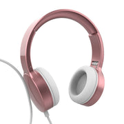 Laser Wired Headphones with 40mm Drivers Rose Gold V1031-AO-HEAD22-ROS