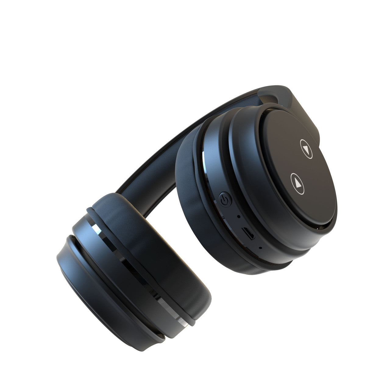 Laser Foldable Bluetooth Headphones with Mic Black V1031-AO-HEADB18-BK-791
