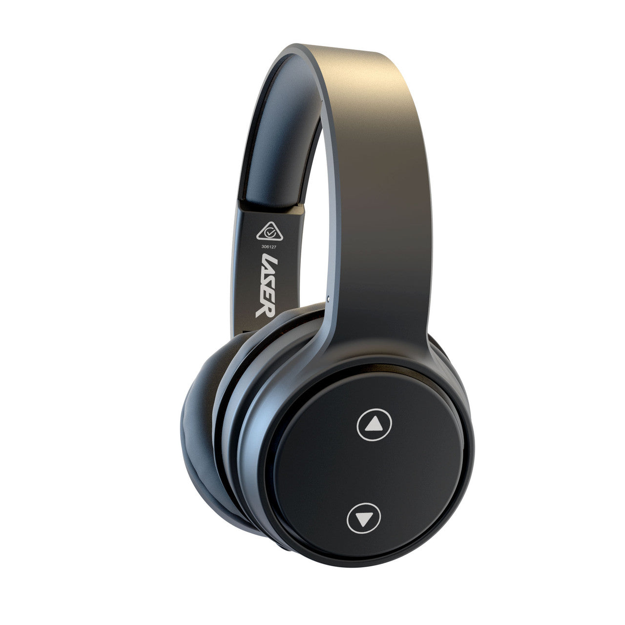Laser Foldable Bluetooth Headphones with Mic Black V1031-AO-HEADB18-BK-791