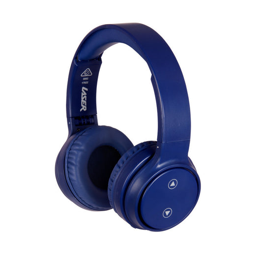 Laser Foldable Bluetooth Headphones with Mic - Navy Blue V1031-AO-HEADB18-N