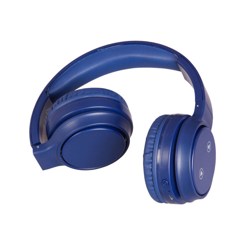 Laser Foldable Bluetooth Headphones with Mic - Navy Blue V1031-AO-HEADB18-N