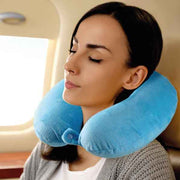 Laser Memory Foam Neck Pillow Blue V1031-AO-NECPLB-286