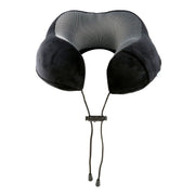 Laser Black Memory Foam Neck Pillow - Easy Snap