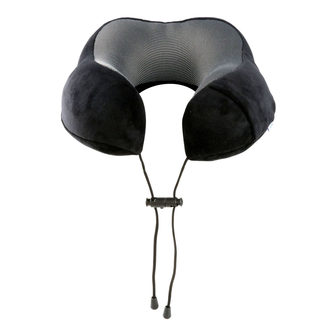 Laser Black Memory Foam Neck Pillow - Easy Snap
