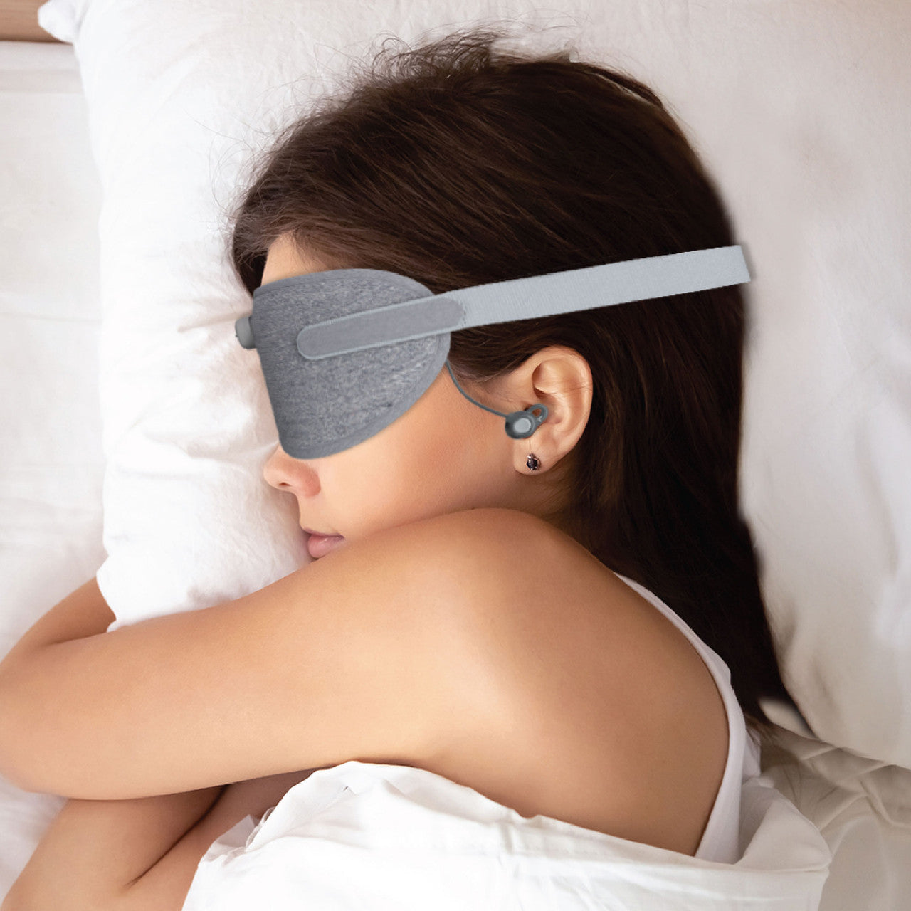 Laser Smart Sleeping Mask Earphone Grey V1031-AO-SM25GY-328
