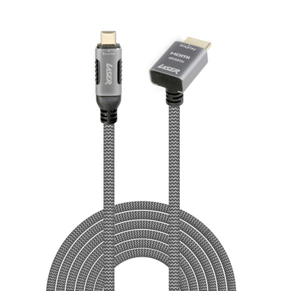 Laser 4K USB-C to Right Angle HDMI Cable 2m V1031-CB-2CRAHM-486