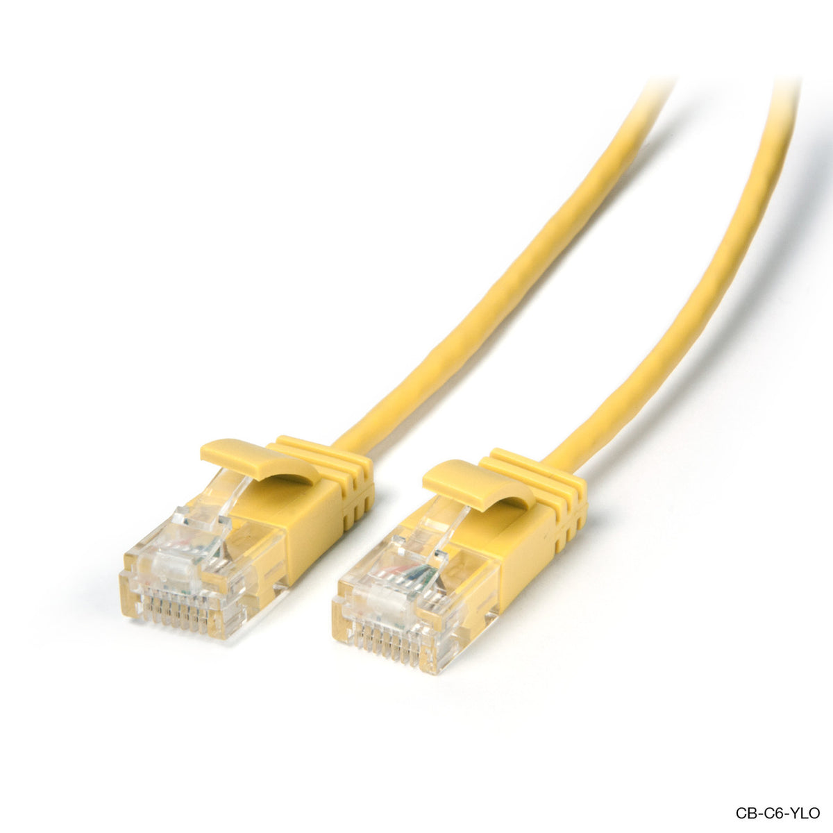 Laser 1m Ultra Slim CAT6 Ethernet Cable - Yellow V1031-CB-C6-01YLO