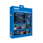 Laser Ultra High Speed HDMI Cable 8K - Gold 3M V1031-CB-HDMI3-8K