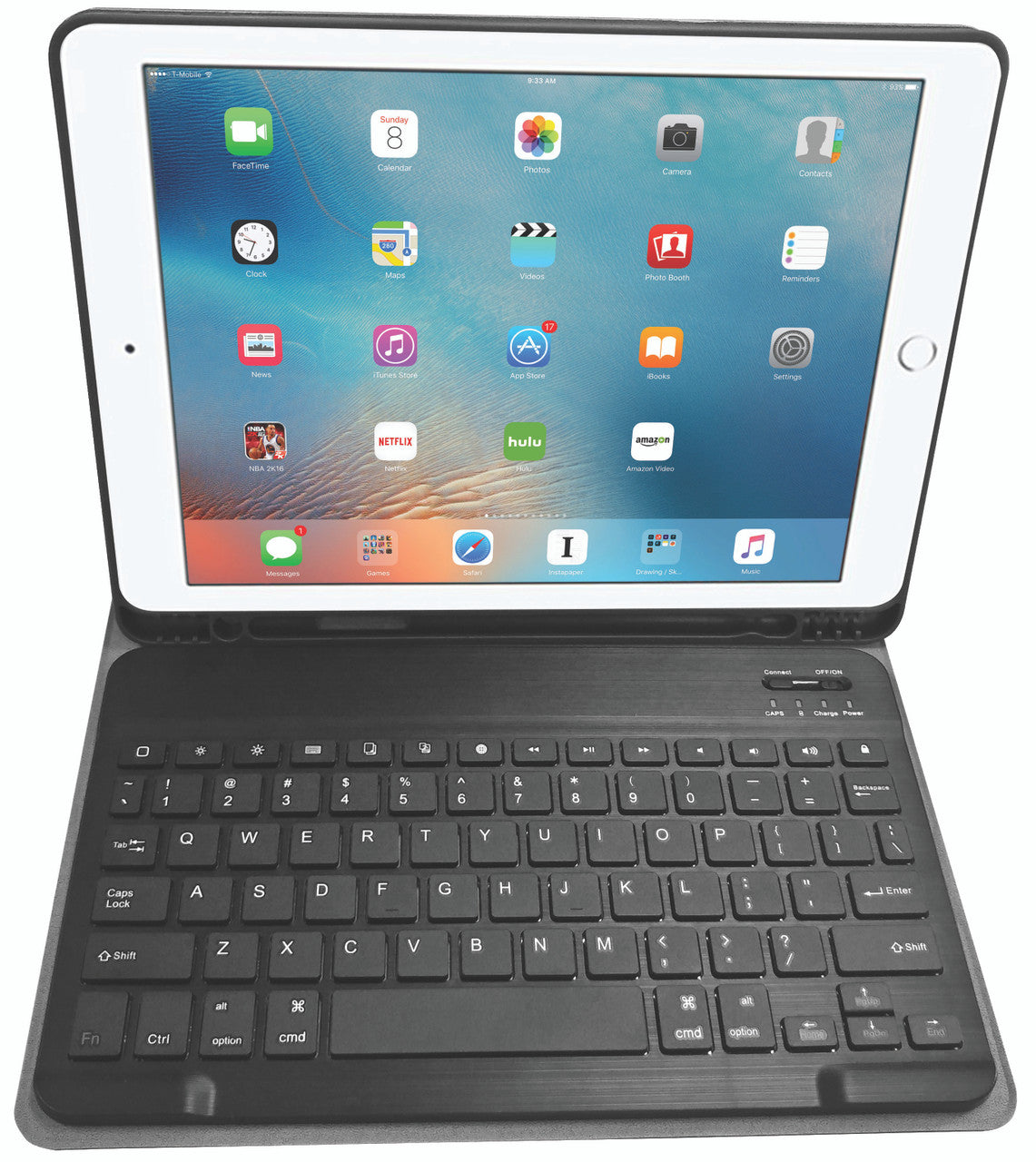 Laser Keyboard Case for iPad 10.2" - Black V1031-CB-KBIPAD102
