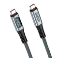 Laser 240W USB-C to USB-C LCD Braided Cable 1M V1031-CB-UC32D-252
