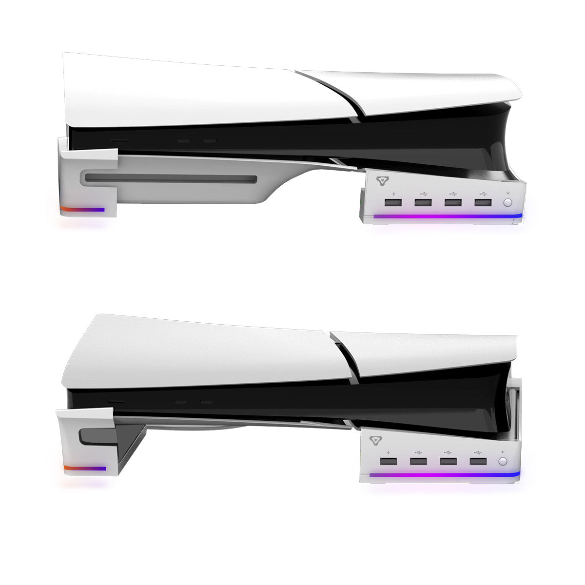 Laser Gaming PS5 Slim RGB Horizontal Stand with 4 USB Ports V1031-CG-P5SHSW-887