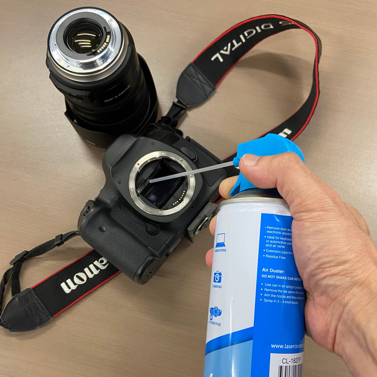 Laser 400ml Air Duster Spray - Computer & Electronics Cleaner V1031-CL-1827F
