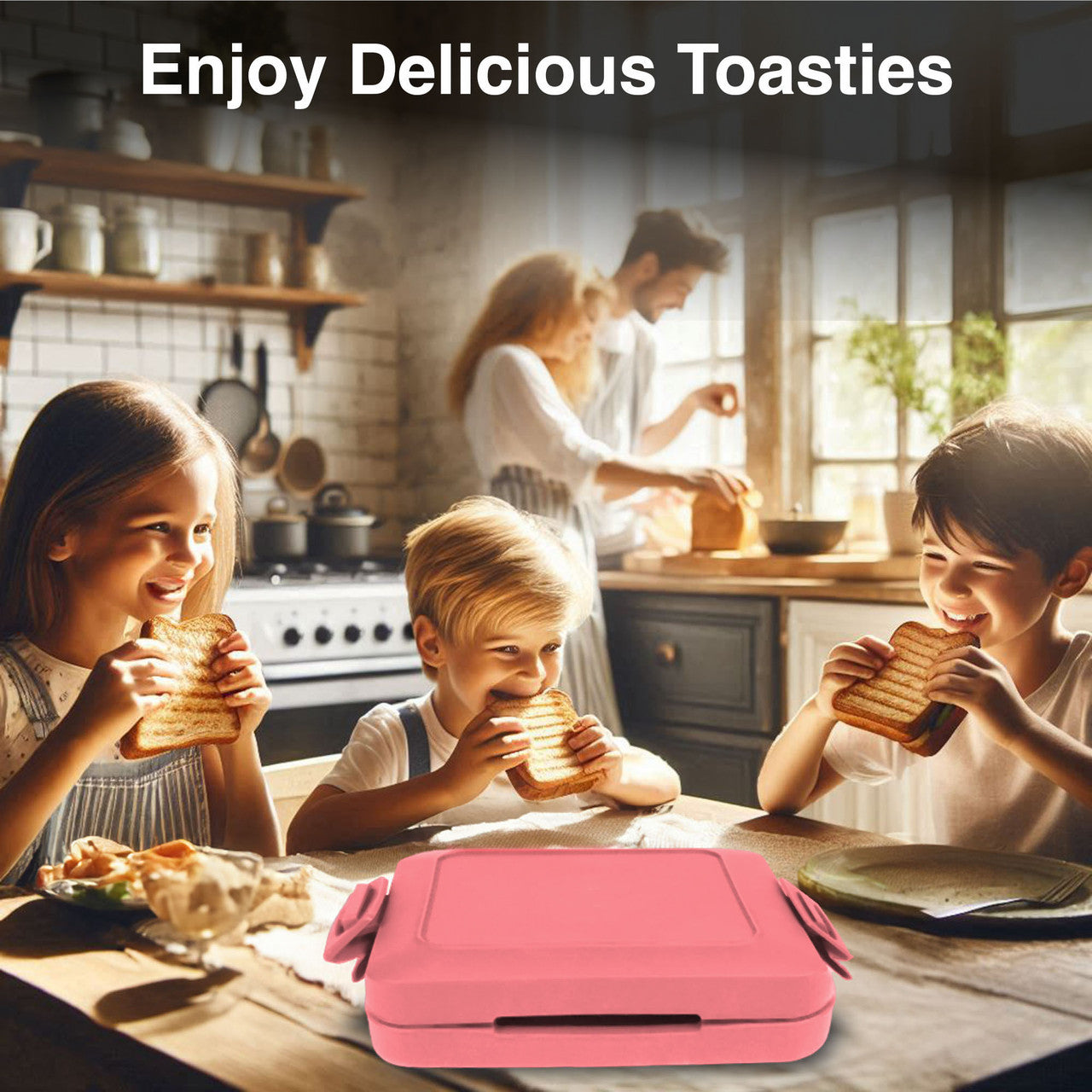 Laser Microwave Toastie Maker Flamingo Pink V1031-CO-MICFL-515