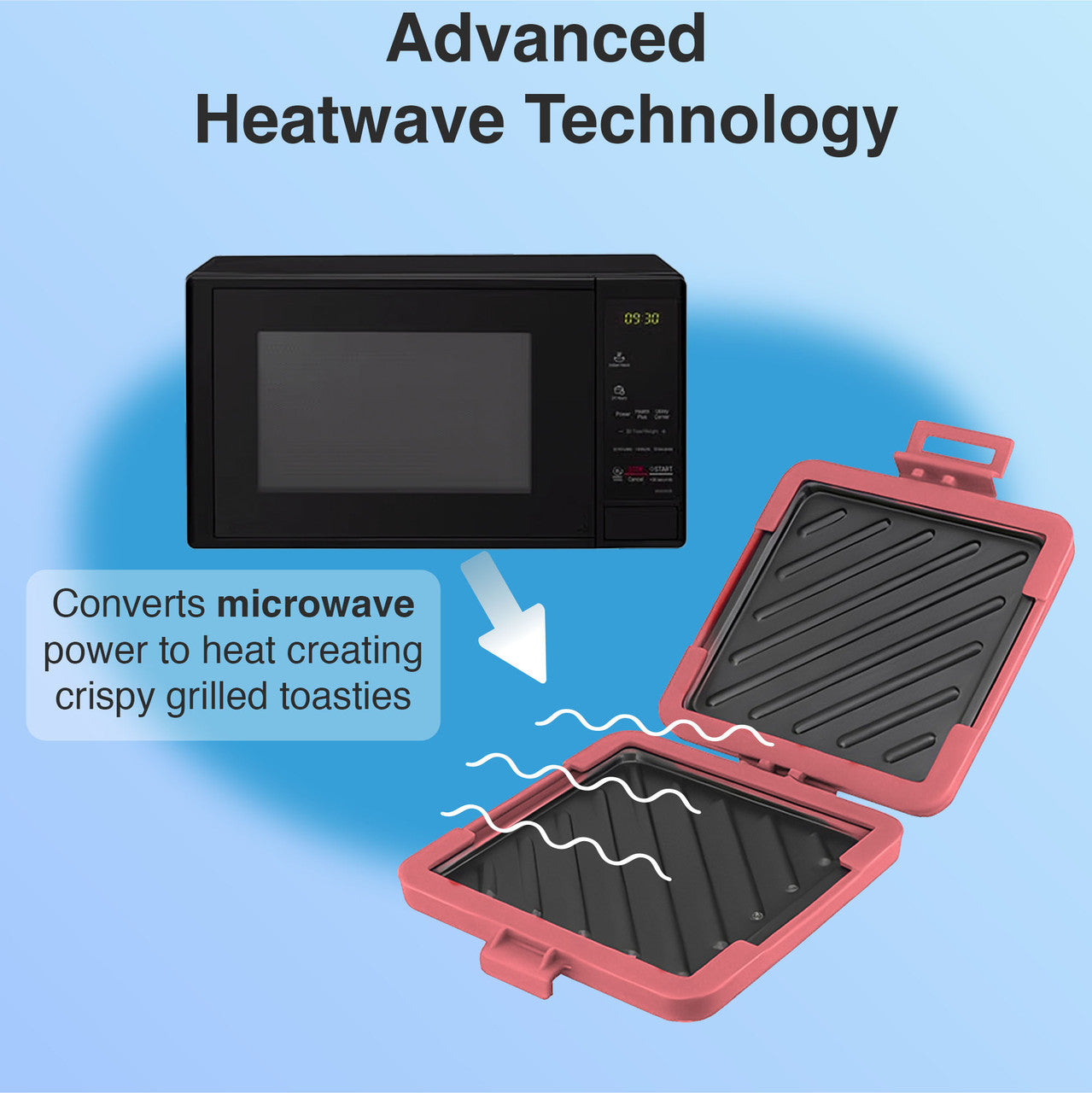 Laser Microwave Toastie Maker Flamingo Pink V1031-CO-MICFL-515