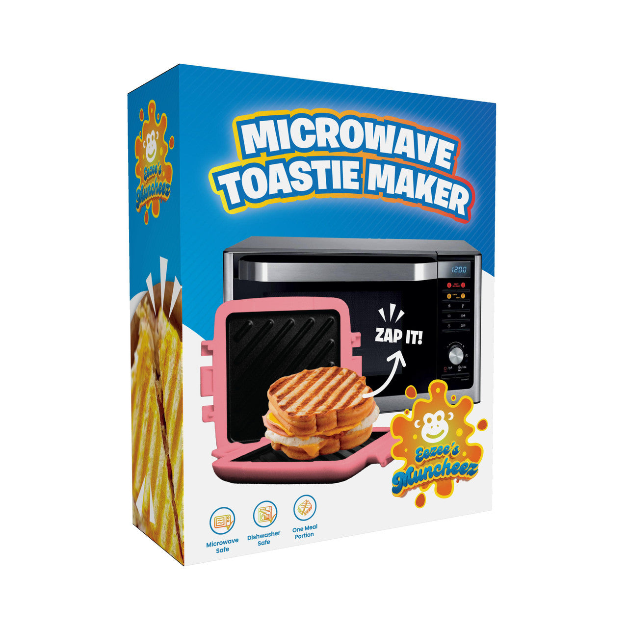 Laser Microwave Toastie Maker Flamingo Pink V1031-CO-MICFL-515
