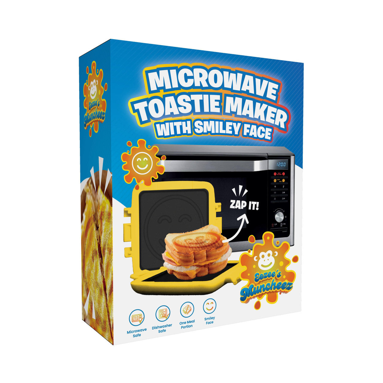 Laser Microwave Toastie Maker Smiley Face V1031-CO-MICSF-522