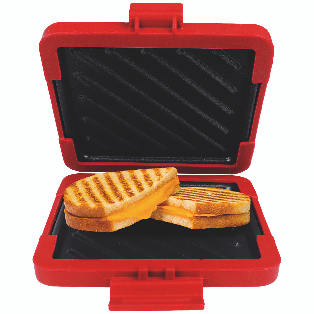 Laser Microwave Toastie Maker with Heatwave Tech Red V1031-CO-MICSM-132