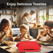 Laser Microwave Toastie Maker with Heatwave Tech Red V1031-CO-MICSM-132