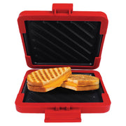 Laser Microwave Toastie Maker with Heatwave Tech Red V1031-CO-MICSM-132