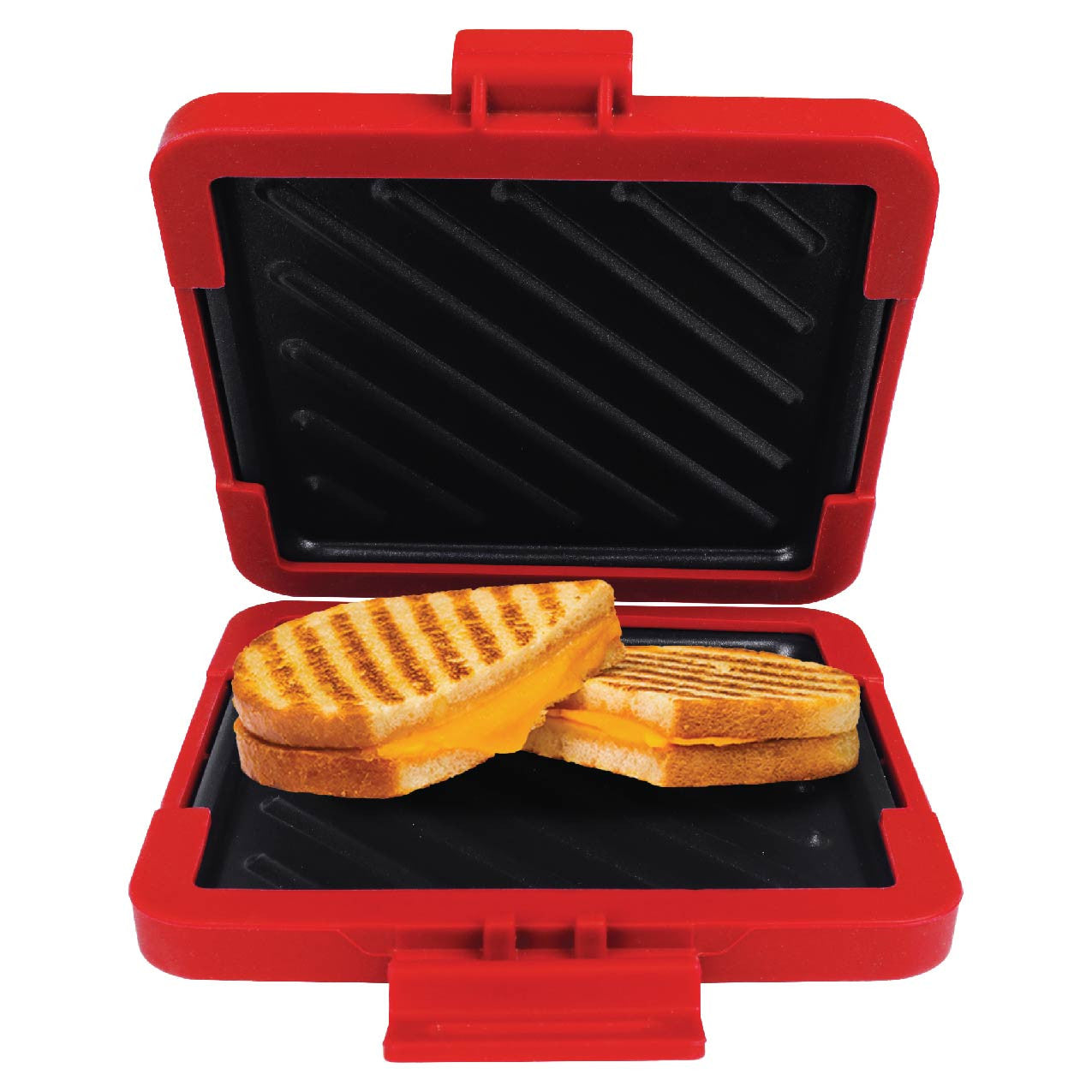 Laser Microwave Toastie Maker with Heatwave Tech Red V1031-CO-MICSM-132