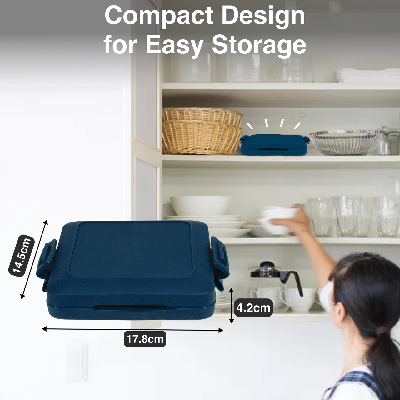 Laser Heatwave Tech Microwave Toastie Maker Blue V1031-CO-MICSNA-620
