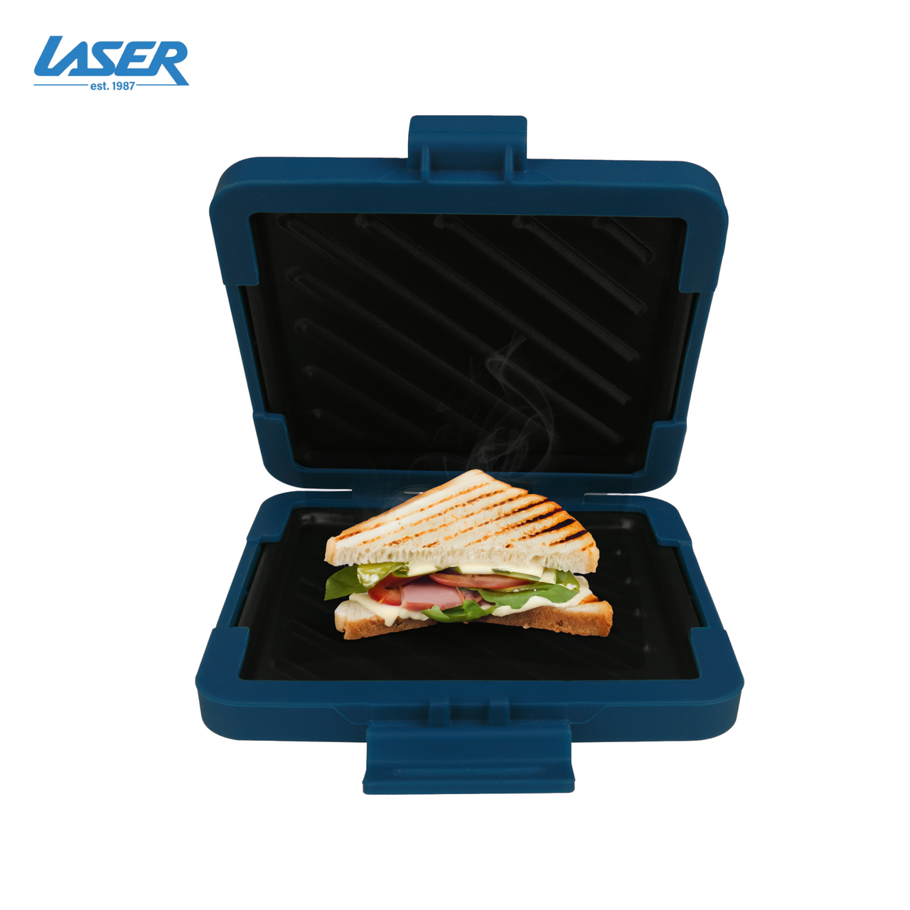 Laser Heatwave Tech Microwave Toastie Maker Blue V1031-CO-MICSNA-620