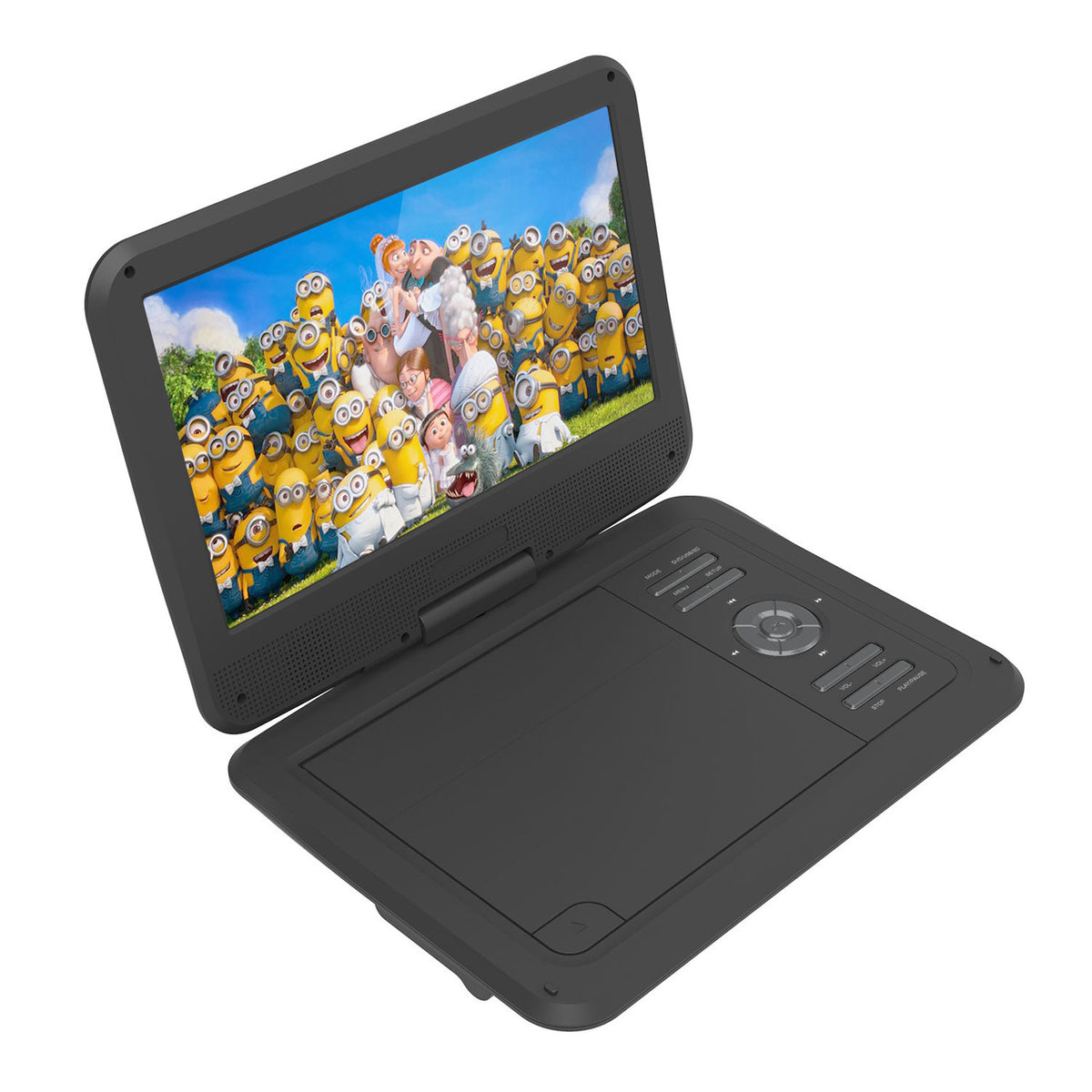 Laser 10" Portable DVD Player with Anti-Skip Technology V1031-DVD-PT-10D