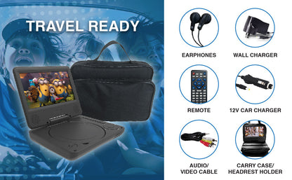 Laser Portable DVD Player 7 inch V1031-DVD-PT-7D
