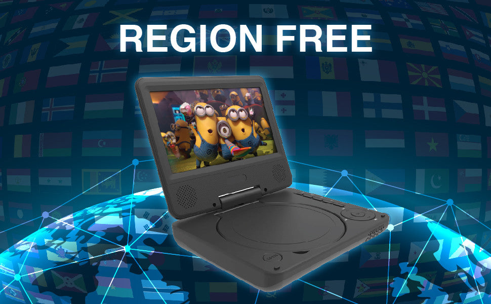 Laser Portable DVD Player 7 inch V1031-DVD-PT-7D