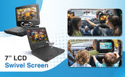 Laser Portable DVD Player 7 inch V1031-DVD-PT-7D