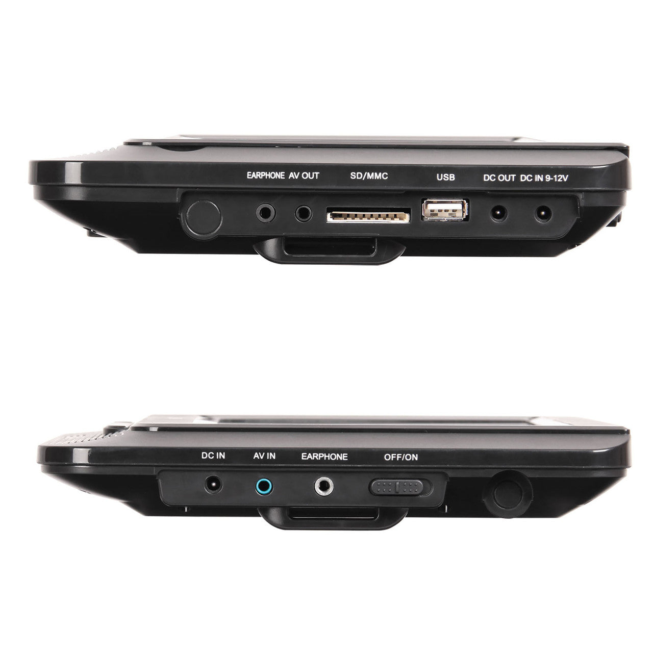 Laser 9 Inch Dual Screen DVD Player Black V1031-DVD-PT9-DUALD
