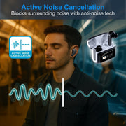 Laser TWS Earbuds ANC with Touch Display Black V1031-EP-DP14BK-195