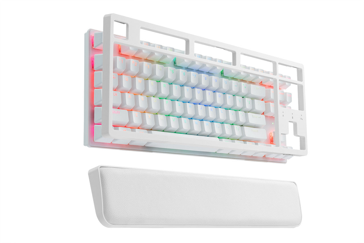 G-TEK Cyborg 87-Key Wired Bluetooth Keyboard White V1031-GA-CBKB87TRIW