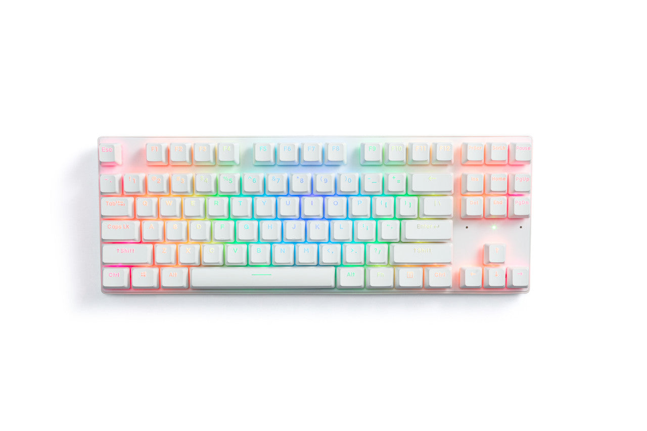 G-TEK Cyborg 87-Key Wired Bluetooth Keyboard White V1031-GA-CBKB87TRIW