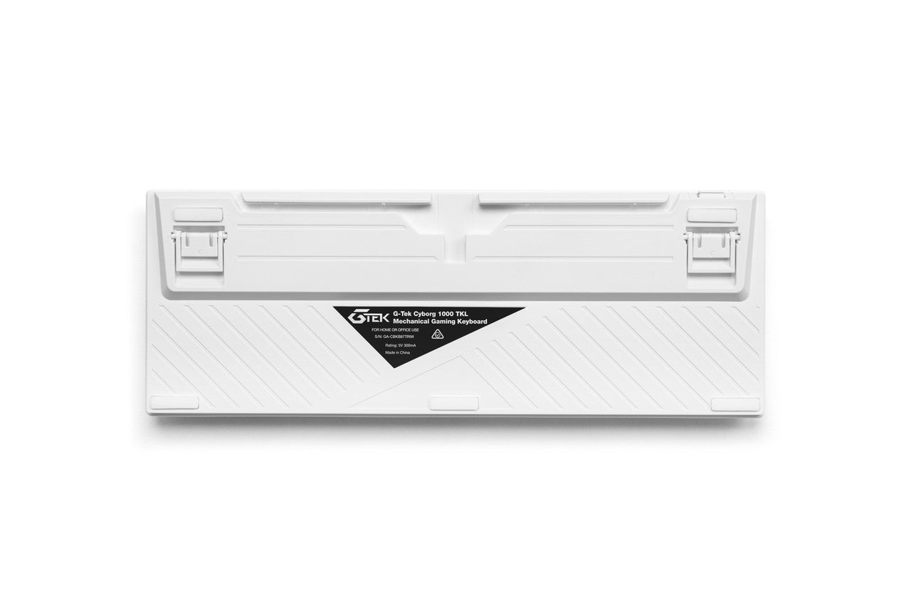 G-TEK Cyborg 87-Key Wired Bluetooth Keyboard White V1031-GA-CBKB87TRIW