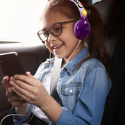 Laser Kids Wired Headphones with Charms Pink V1031-HP-KW26PK-018