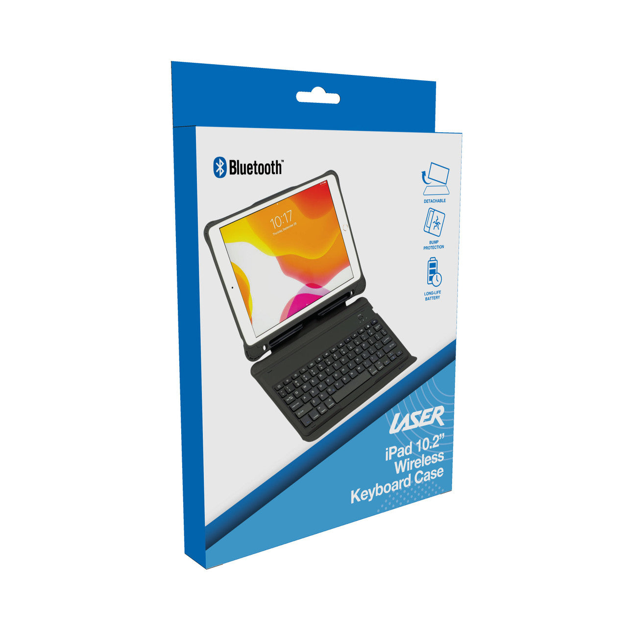 Laser iPad 10.2-inch Wireless Keyboard Case Black V1031-KB-IPAD102-BLK