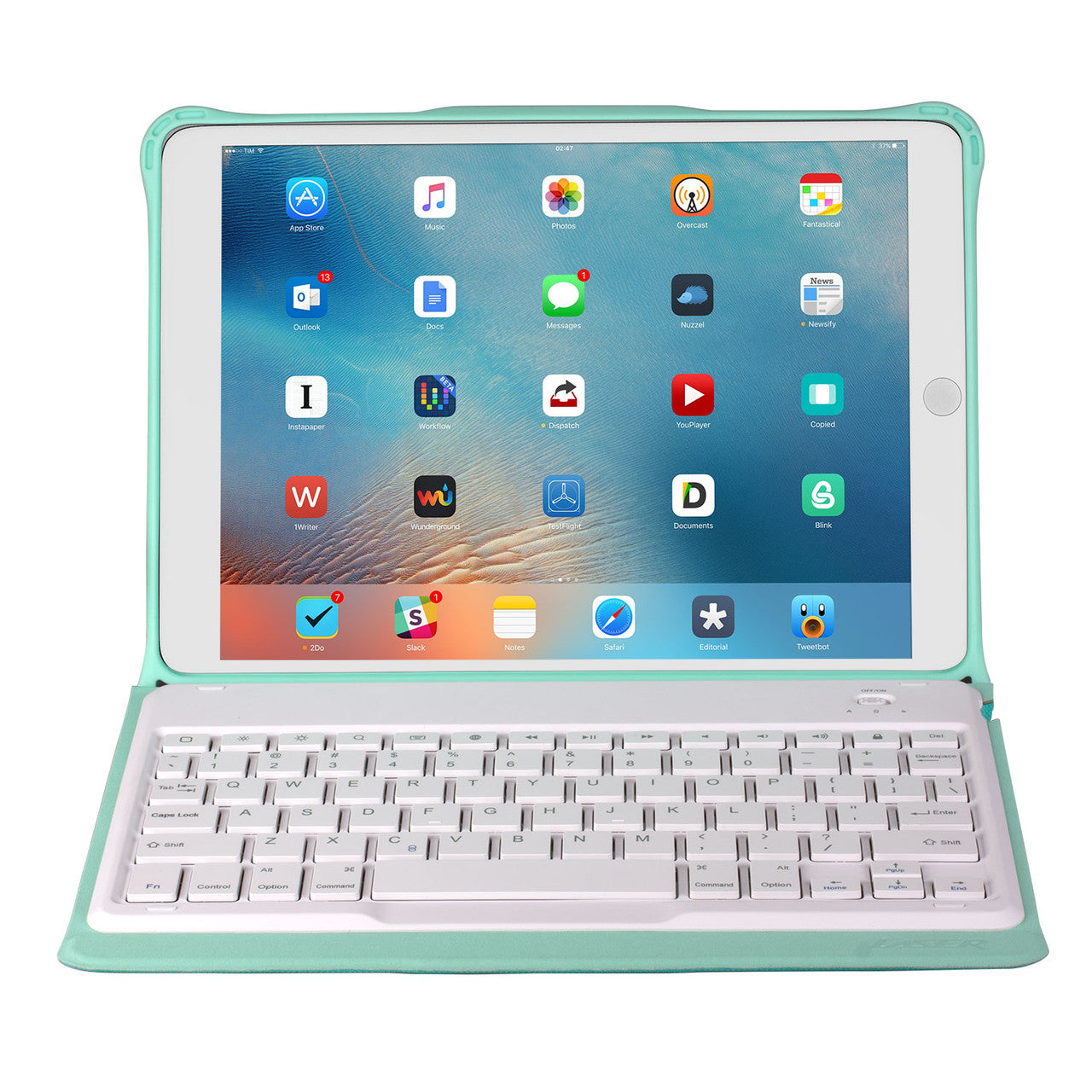 Laser iPad 10.2-inch Wireless Keyboard Case Green V1031-KB-IPAD102-GRN