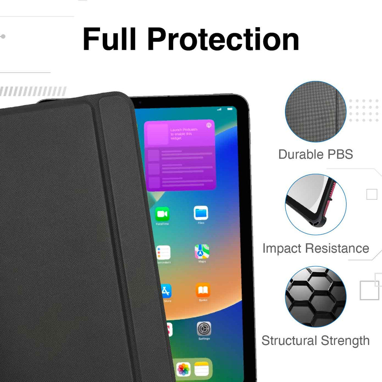 Laser iPad 10.9-inch Wireless Keyboard Case Black V1031-KB-IPAD109-23
