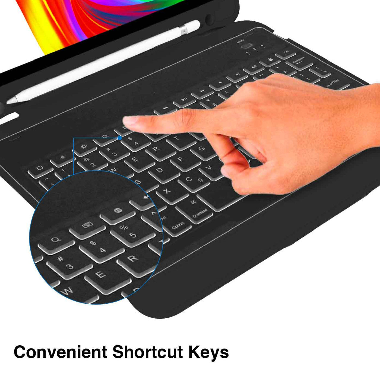 Laser iPad 10.9-inch Wireless Keyboard Case Black V1031-KB-IPAD109-23