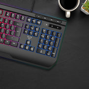 Laser RGB Gaming Keyboard with Anti-Ghosting Keys V1031-KB-MBK701-BK