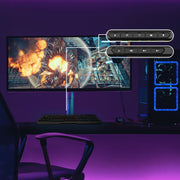 Laser RGB Gaming Keyboard with Anti-Ghosting Keys V1031-KB-MBK701-BK